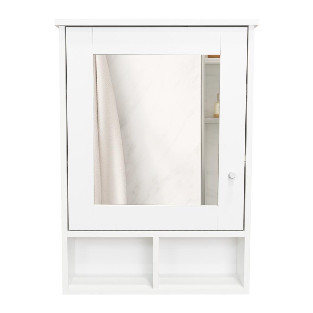 Gabinete de Viña, Blanco, con Puerta Espejo y Tres Entrepaños Para Ubicar Objetos (vista 9)