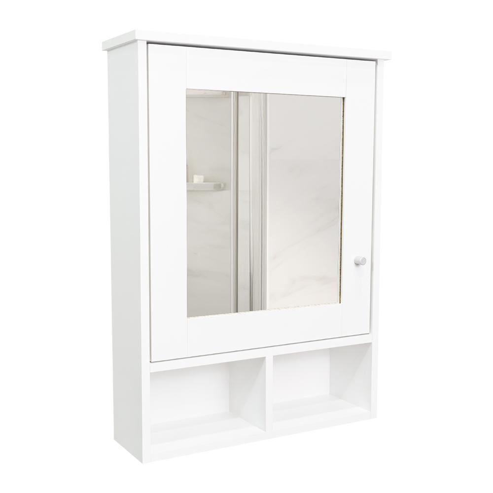 Gabinete de Viña, Blanco, con Puerta Espejo y Tres Entrepaños Para Ubicar Objetos (vista 11)