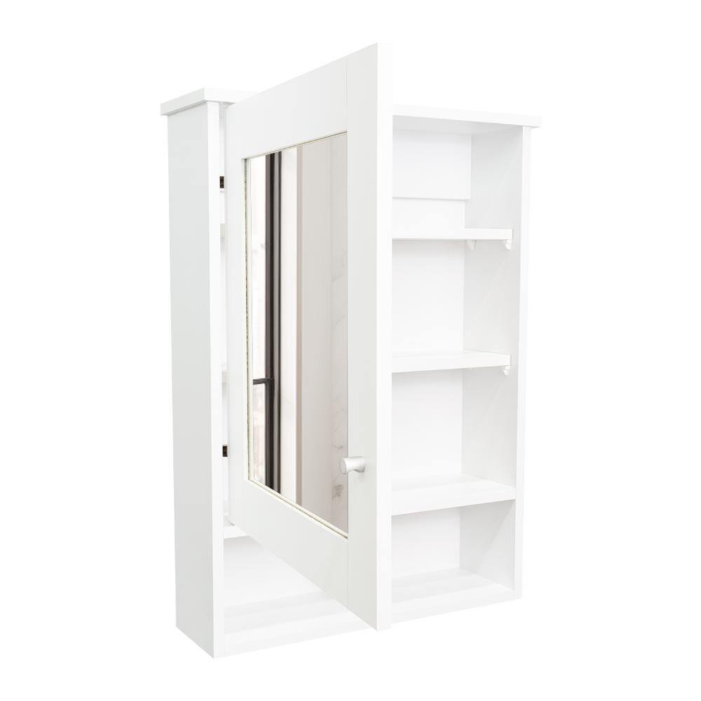 Gabinete de Viña, Blanco, con Puerta Espejo y Tres Entrepaños Para Ubicar Objetos (vista 10)