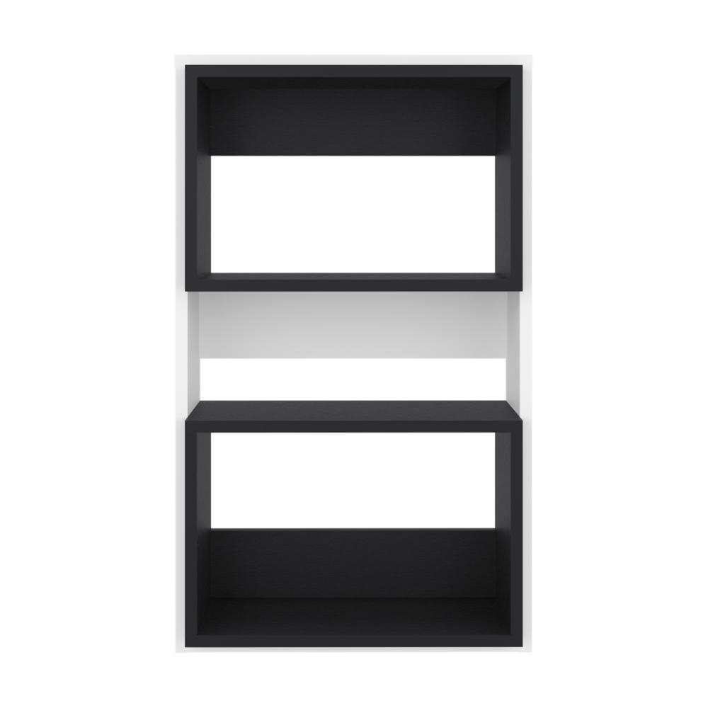 Mueble Auxiliar Muro Baño Eco, Blanco Duqueza y Wengue, con superficies para ubicar objetos (vista 5)