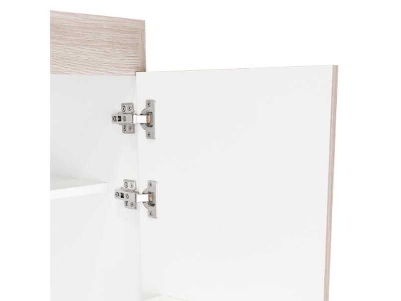 Despensa de Cocina Varese, Ceniza Y Blanco, Posee Un Estante Adicional En La Puerta y Cuatro Entrepaños (vista 3)