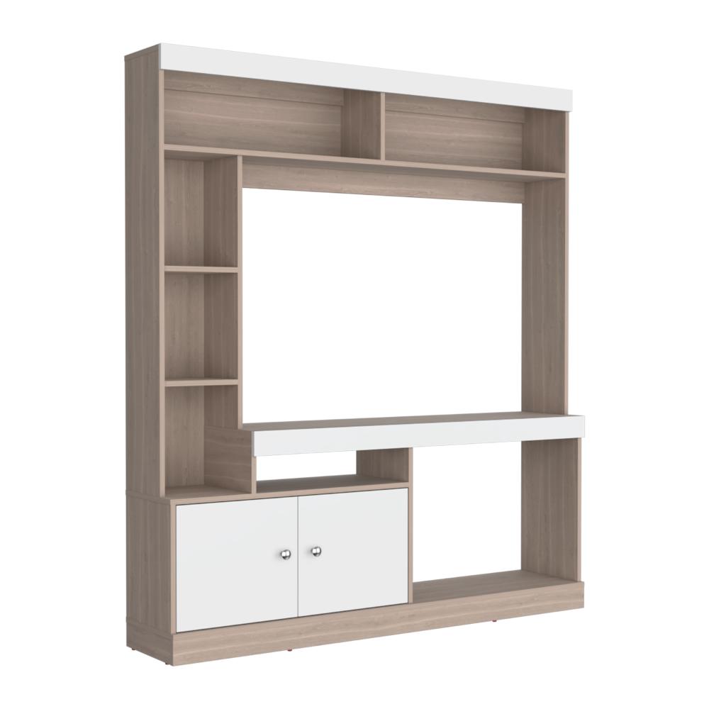 Estante Para Tv Dante, Bardolino y Blanco, con Espacio Para Televisor de 52 Pulgadas (vista 6)