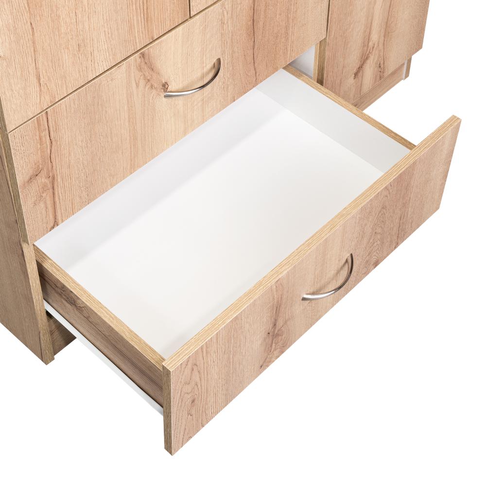 Closet América, Café Claro y Blanco, con Dos Cajones y Variedad de Entrepaños (vista 9)