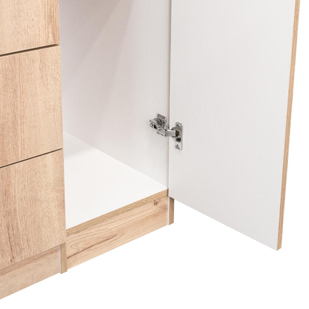 Closet América, Café Claro y Blanco, con Dos Cajones y Variedad de Entrepaños (vista 11)