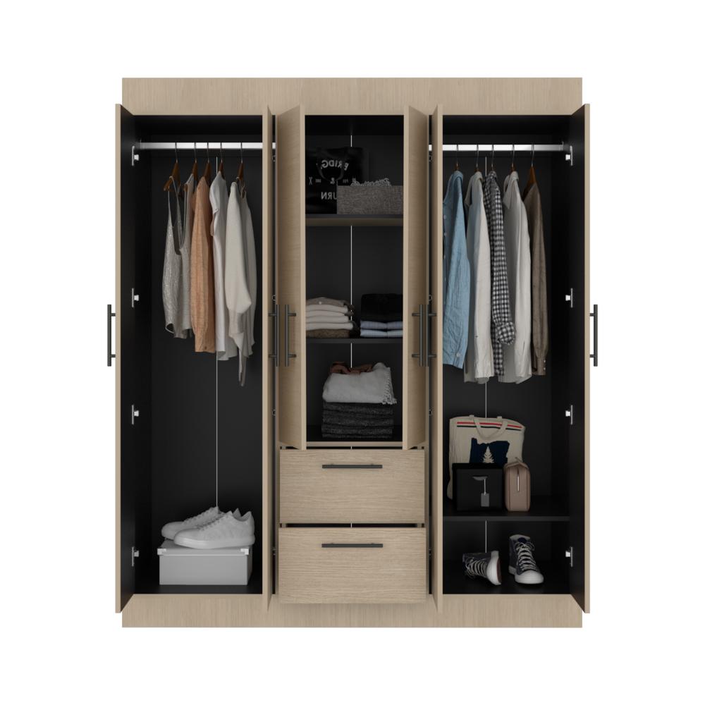 Closet 150 Vm 6 Puertas 2 Cajones, Cartagena y Wengue (vista 3)