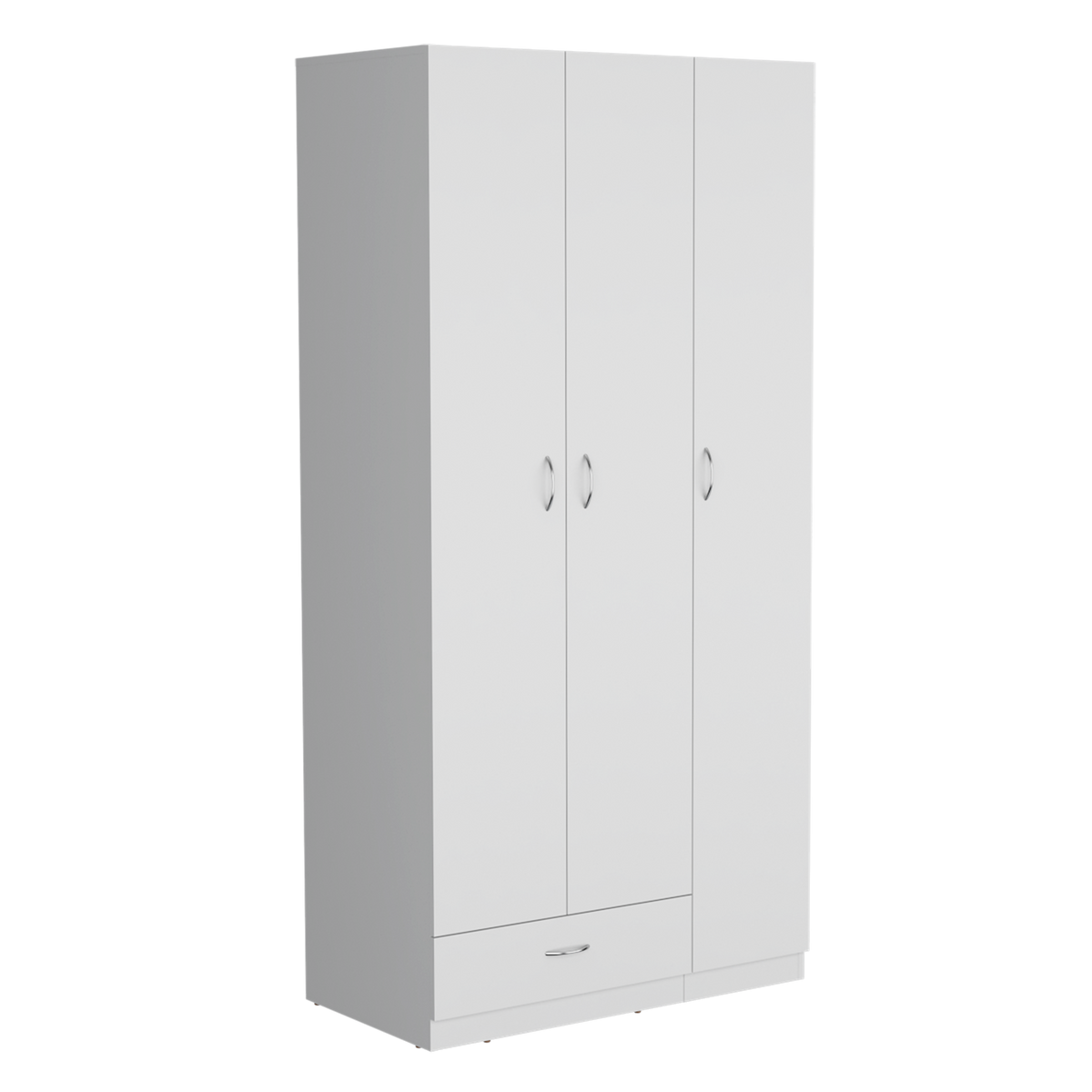 Armario Z-90, Blanco, con amplios espacios y entrepaños para organizar (vista 3)