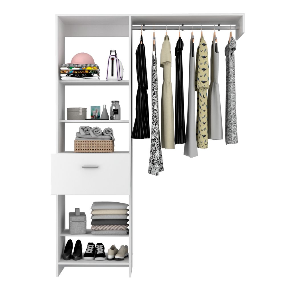 Closet Manchester Color Blanco Para Dormitorio