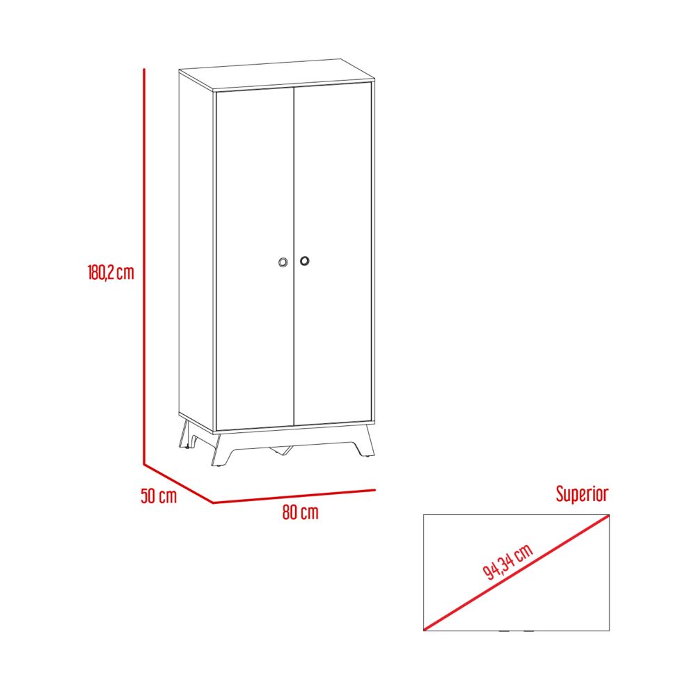 Closet Z Color Duna y Blanco Para Dormitorio