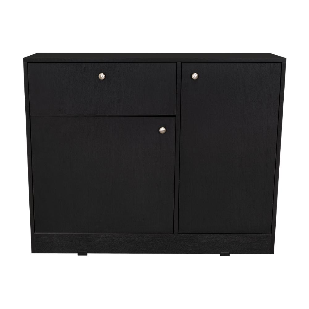 Comoda Praga Un Cajon y Dos Puertas, Wengue (vista 9)