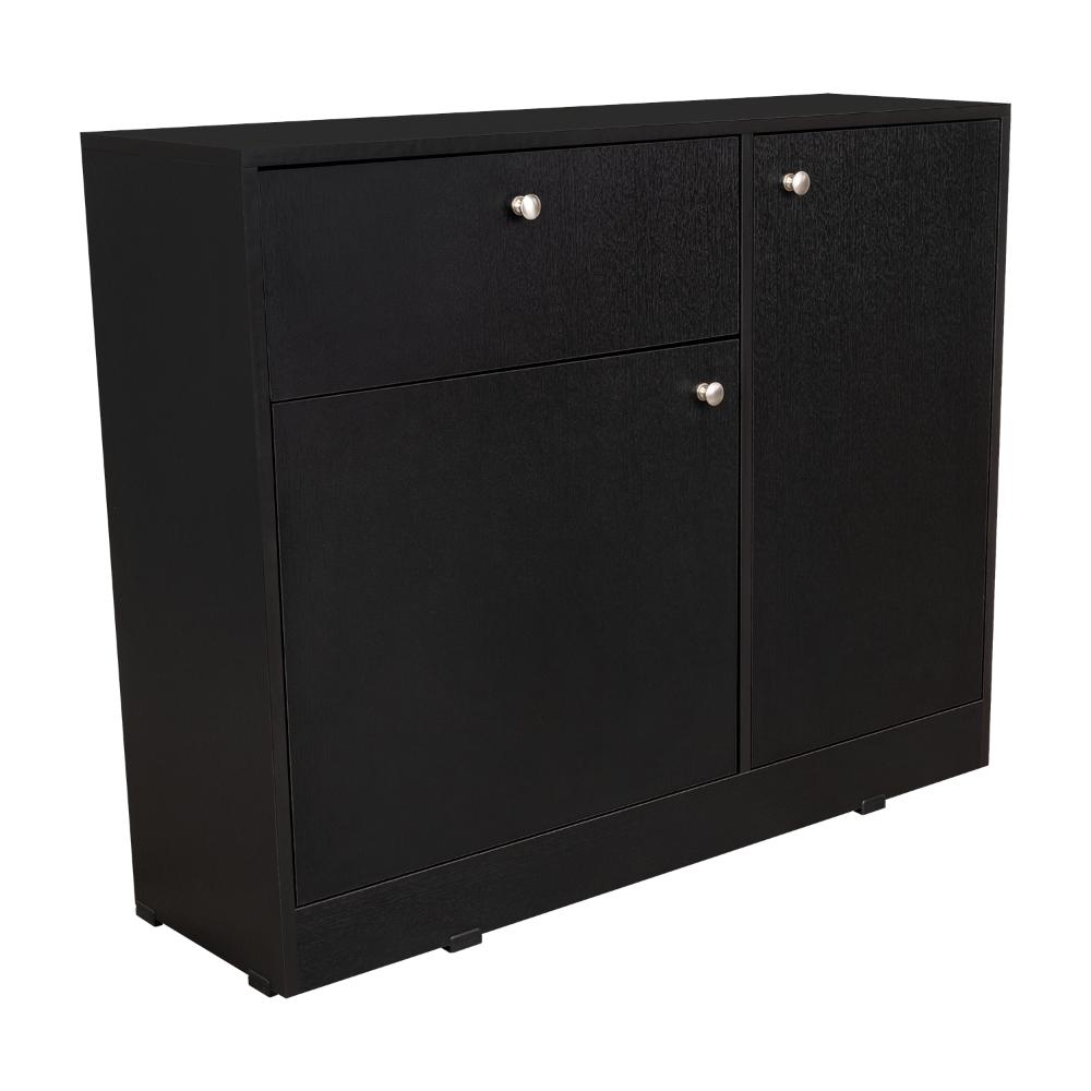 Comoda Praga Un Cajon y Dos Puertas, Wengue (vista 7)