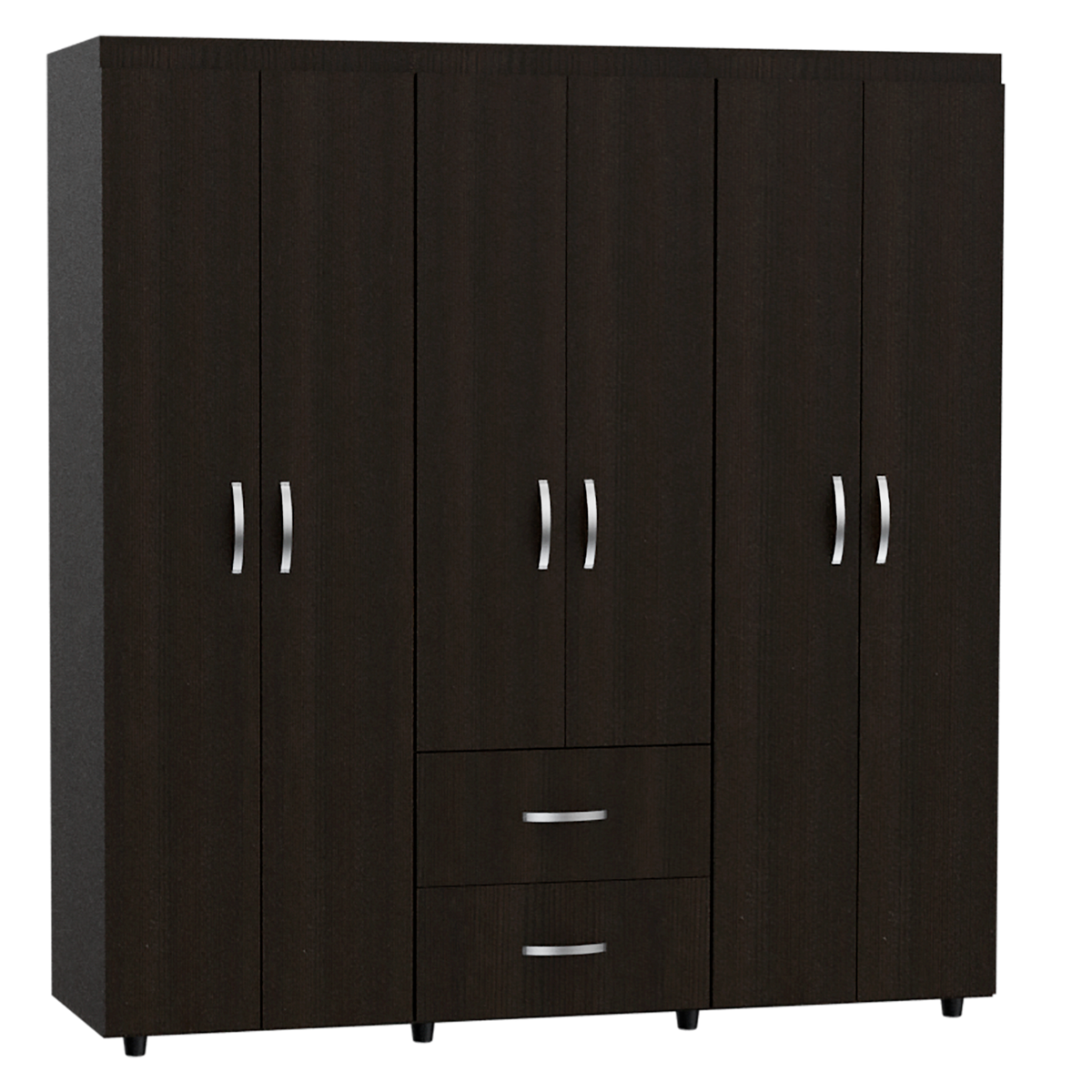 Closet Bariloche Color Wengue Negro Para Dormitorio