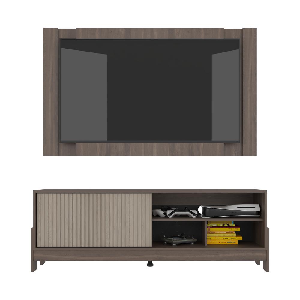 Rack Para Tv Odell, Milan y Roble Natural, Para Televisor desde 50" a 65" (vista 4)