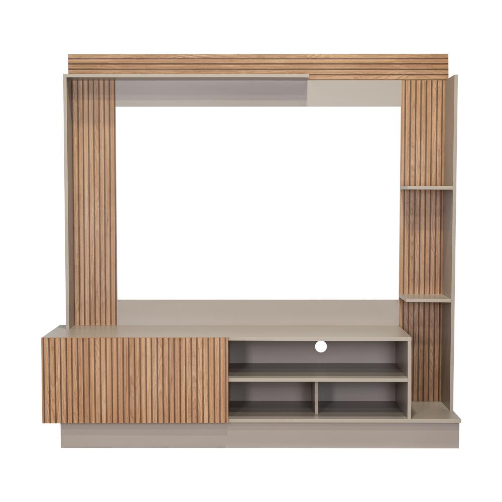 Rack Para Tv 70" Doha, Cocoa y Miel, Con Variedad de Entrepaños (vista 9)