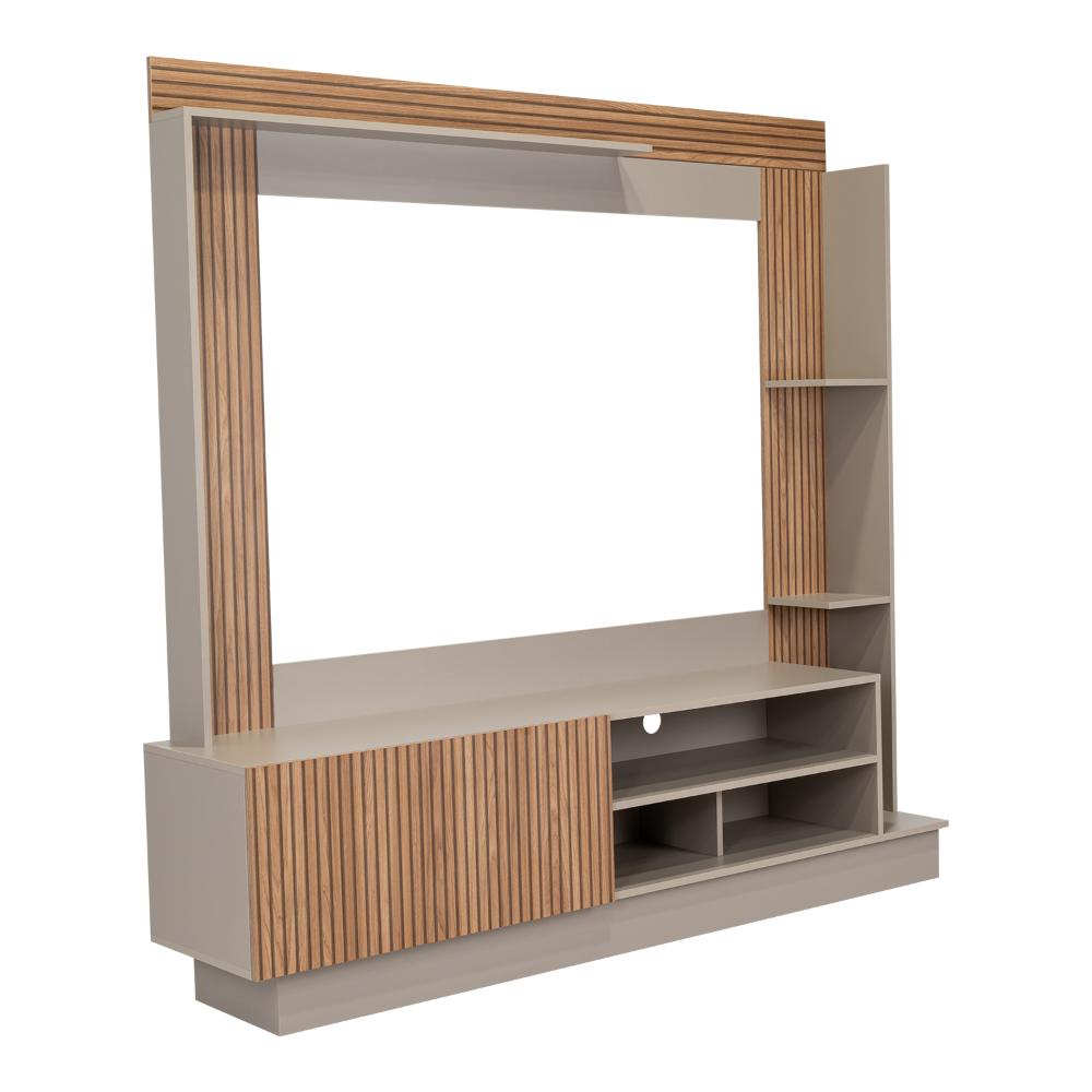 Rack Para Tv 70" Doha, Cocoa y Miel, Con Variedad de Entrepaños (vista 7)