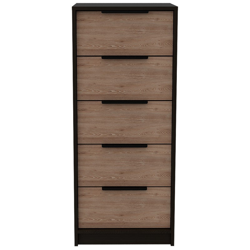 Cómoda Kaia Color Wengue y Miel Para Dormitorio