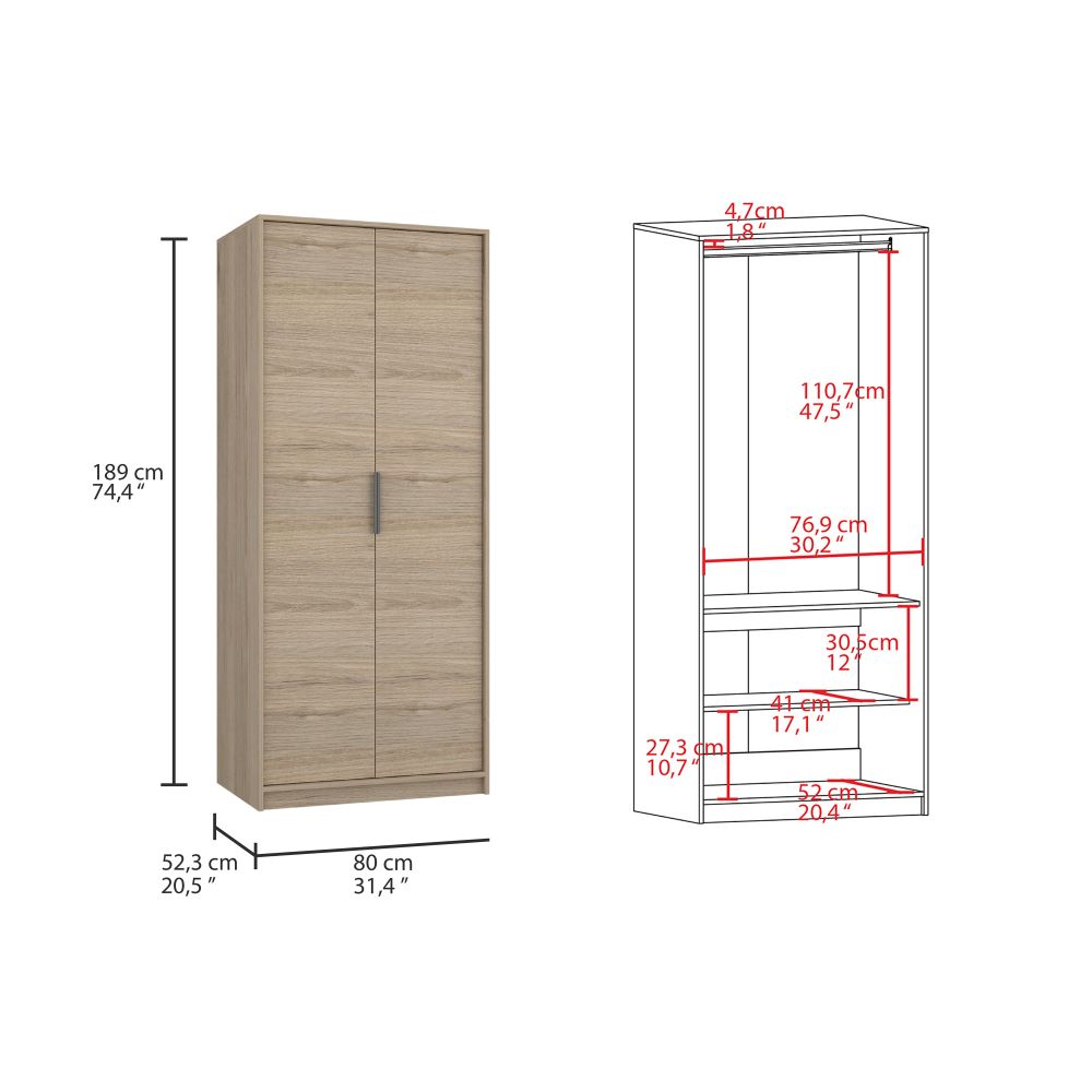 Closet Kaia Color Blanco Marqueza Para Dormitorio