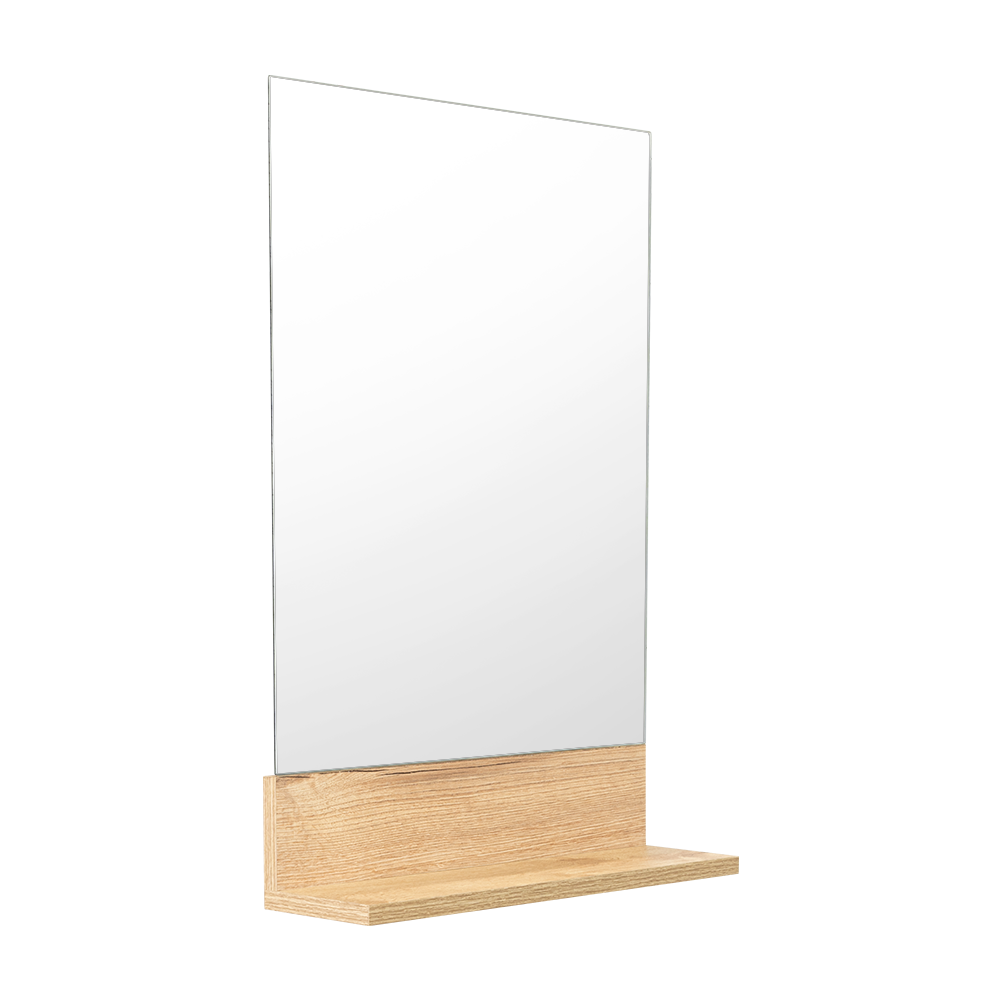 Espejo Lilo Rectangular Repisa De Madera (vista 4)