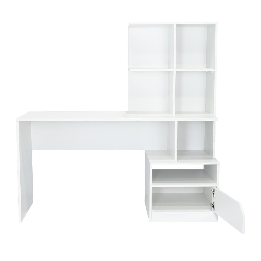 Combo Para Oficina Beto, Blanco Incluye Escritorio y Biblioteca (vista 10)