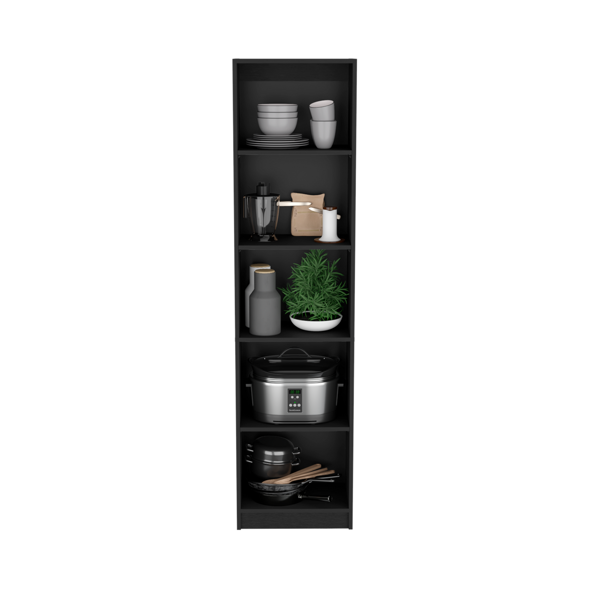 Estante E2Home, Wengue, con varios entrepaños (vista 3)