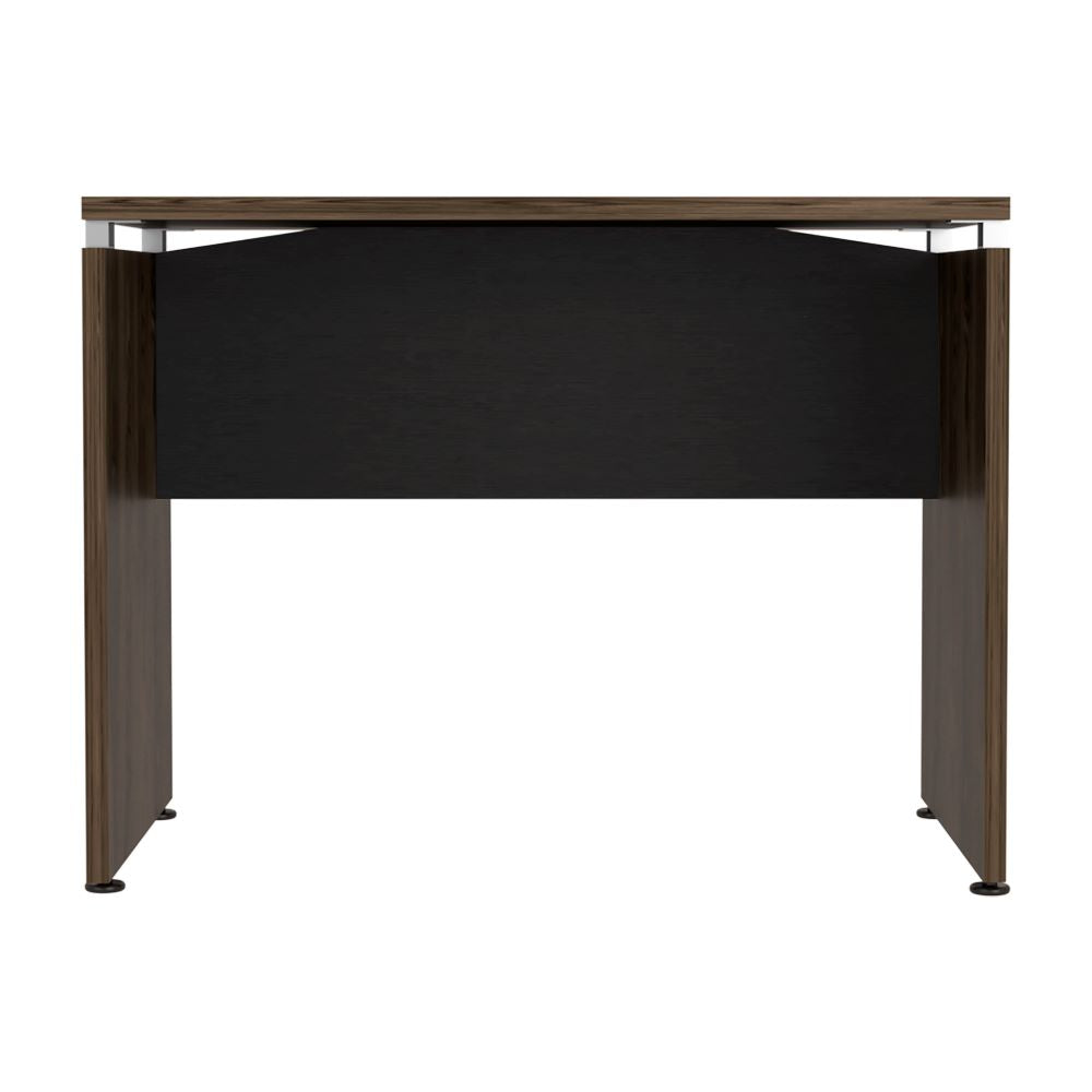 Mesa Escritorio Home Office Color Negro Soft y Coñac Para Oficina