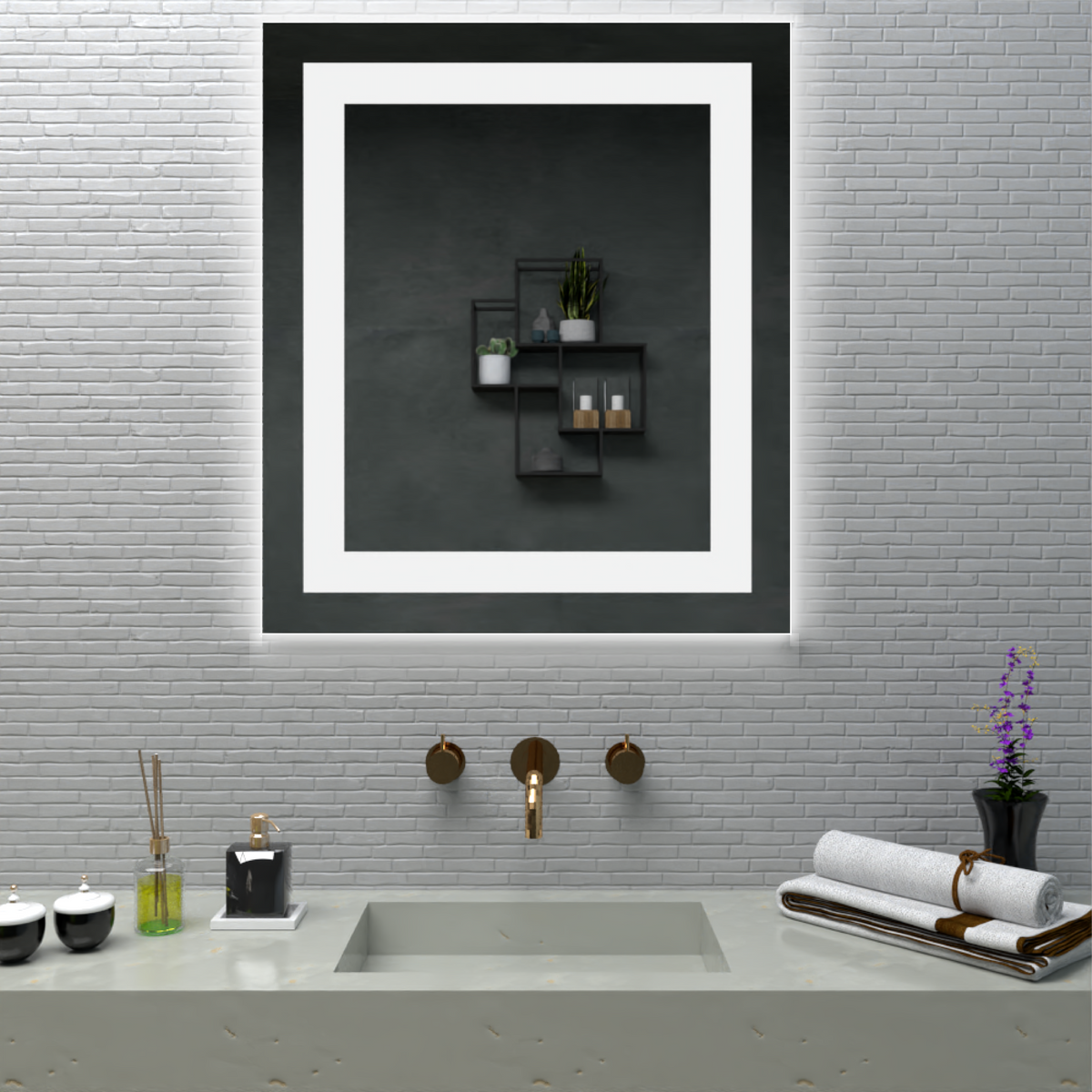 Espejo Rectangular 66, FM Furniture (vista 2)
