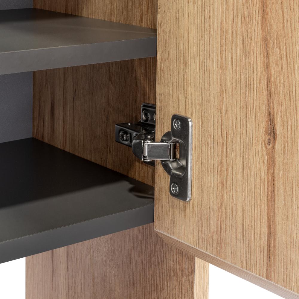 Botiquin Para Baño Ventus Con Espejo, Duna Y Plomo (vista 11)