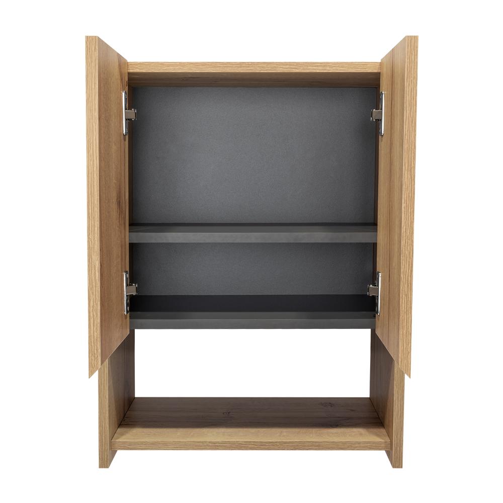 Botiquin Para Baño Ventus Con Espejo, Duna Y Plomo (vista 4)