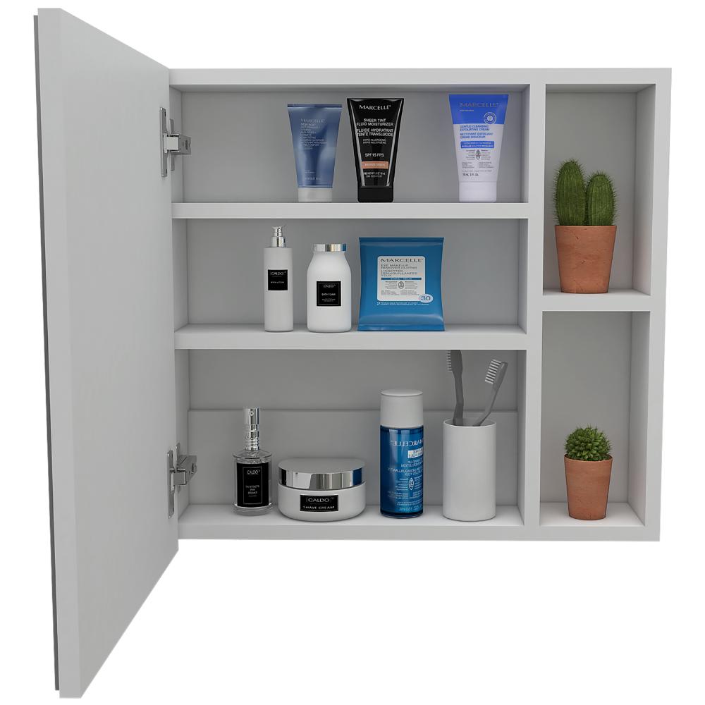 Botiquin Para Baño Omari Con Espejo, Blanco (vista 3)