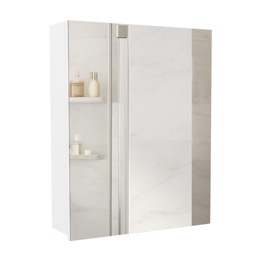 Gabinete de Baño Lumo, Blanco, con Puerta Espejo y Dos Entrepaños Para Ubicar Objetos (vista 6)