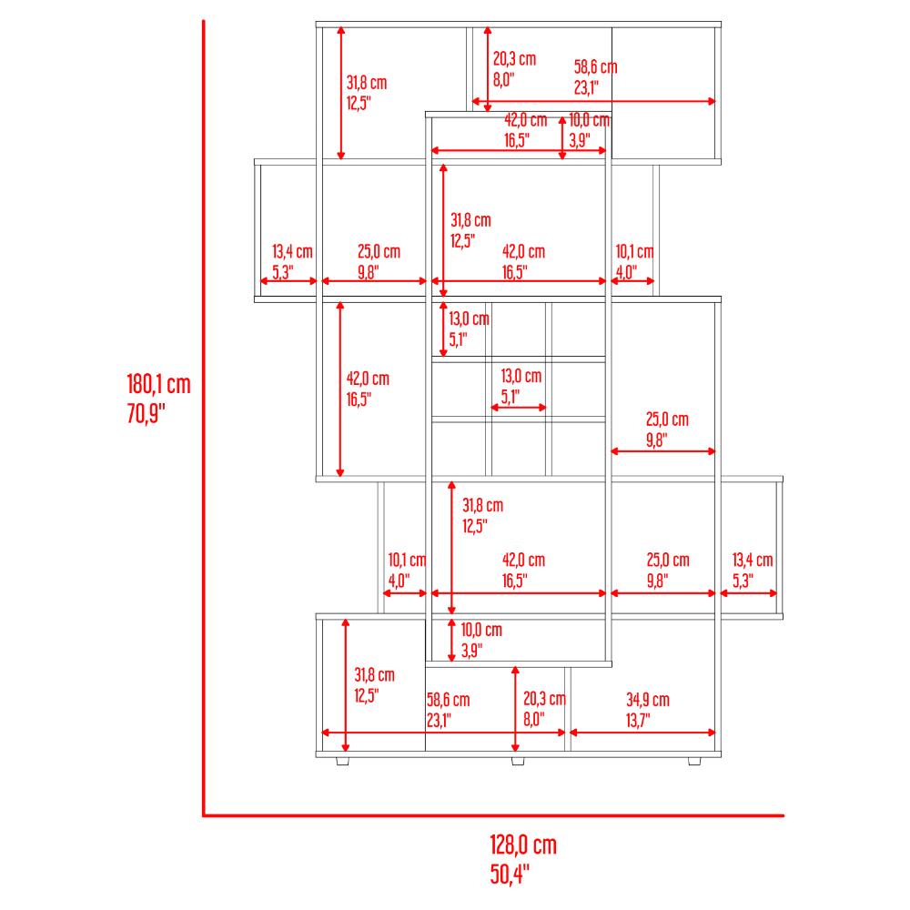 Bar Biblioteca Asimetrica Simba Con Cava Para Nueve Vinos, Wengue / Fresno (vista 8)
