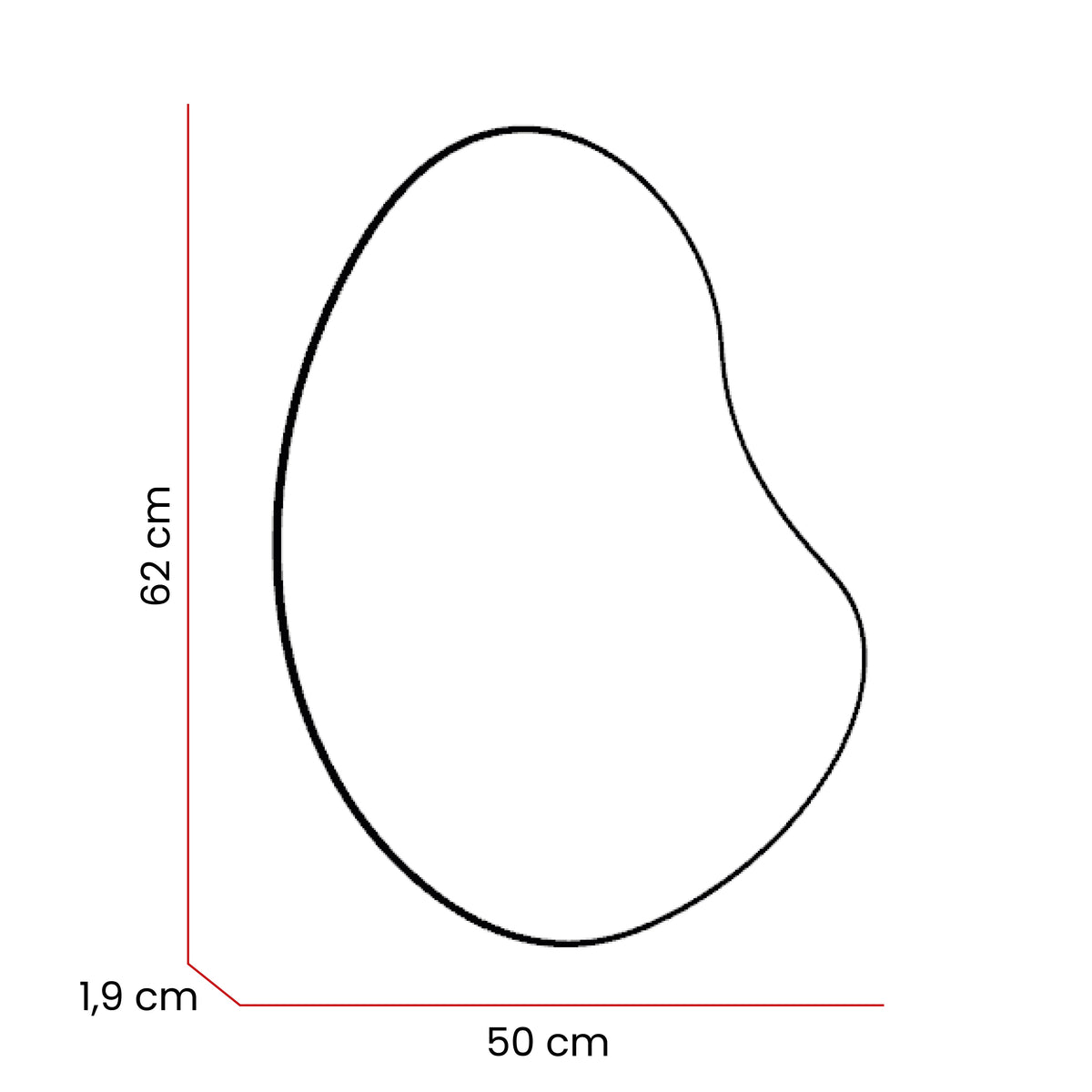Espejo Leo, con forma irregular (vista 5)