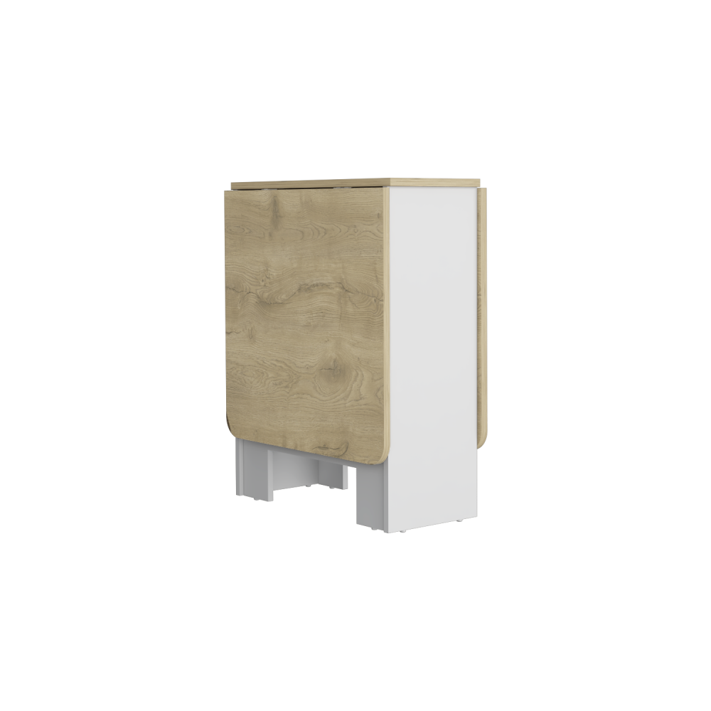 Mesa Abatible, Compact, Blanco y Macadamia, con amplio espacio (vista 5)
