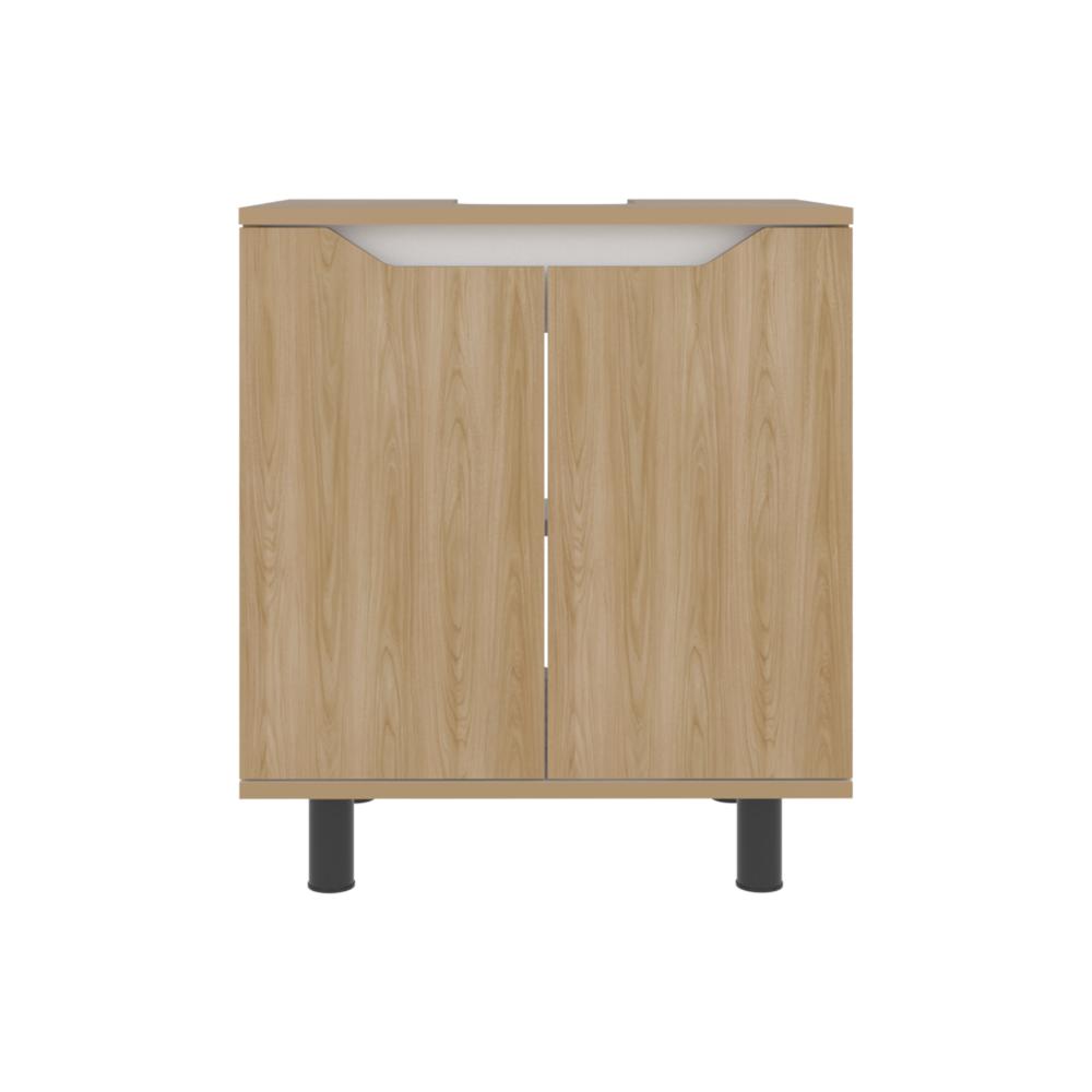 Mueble Para Lavamanos Marlo Dos Puertas, Fresno Y Blanco (vista 6)