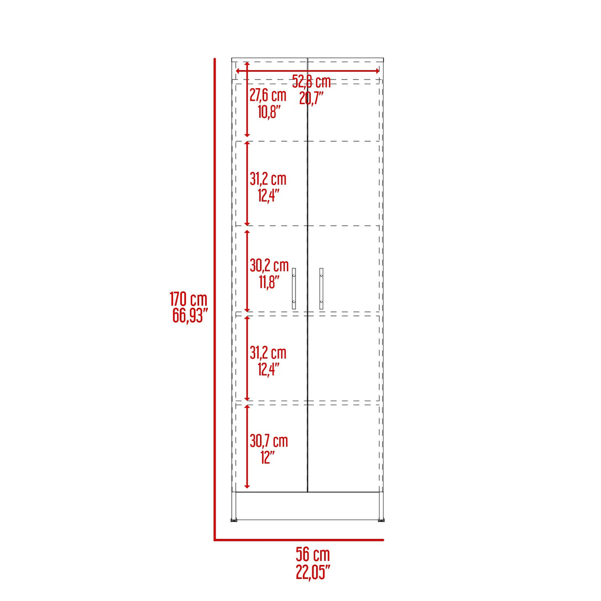 Mueble Despensa Multiusos Kitchen, Blanco (vista 7)