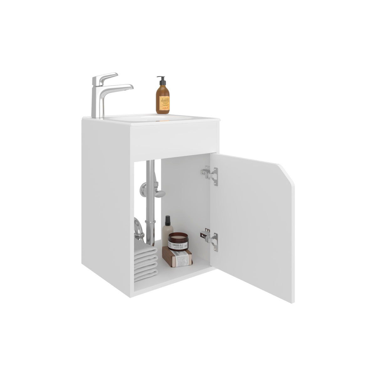 Vanitorio Flotante Bethel Una Puerta, Blanco (vista 6)
