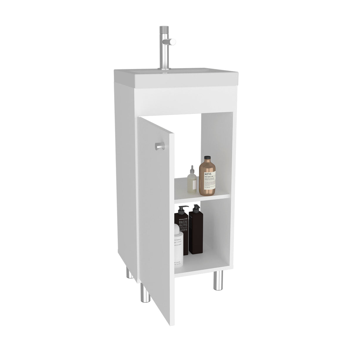 Vanitorio Rivera Una Puerta, Blanco (vista 4)
