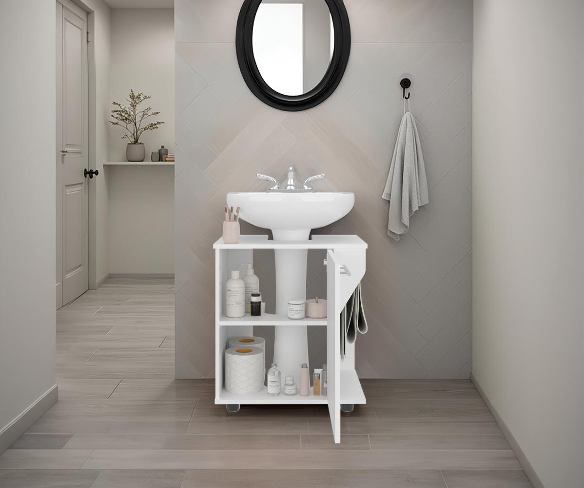 Mueble Para Lavamanos Phillips Con Una Puerta, Blanco (vista 2)
