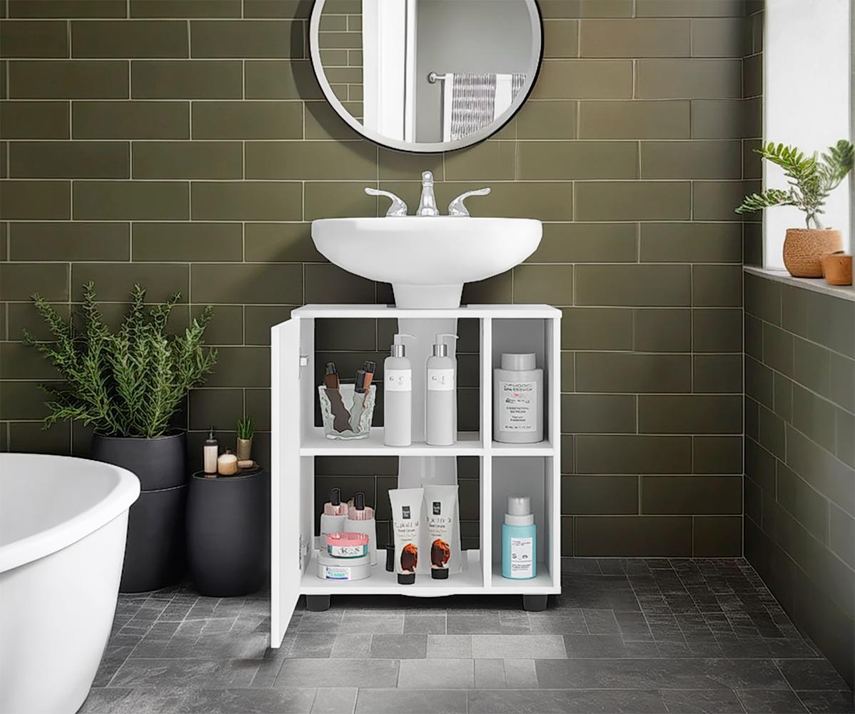 Mueble Para Lavamanos Pascuale, Una Puerta - Blanco (vista 2)