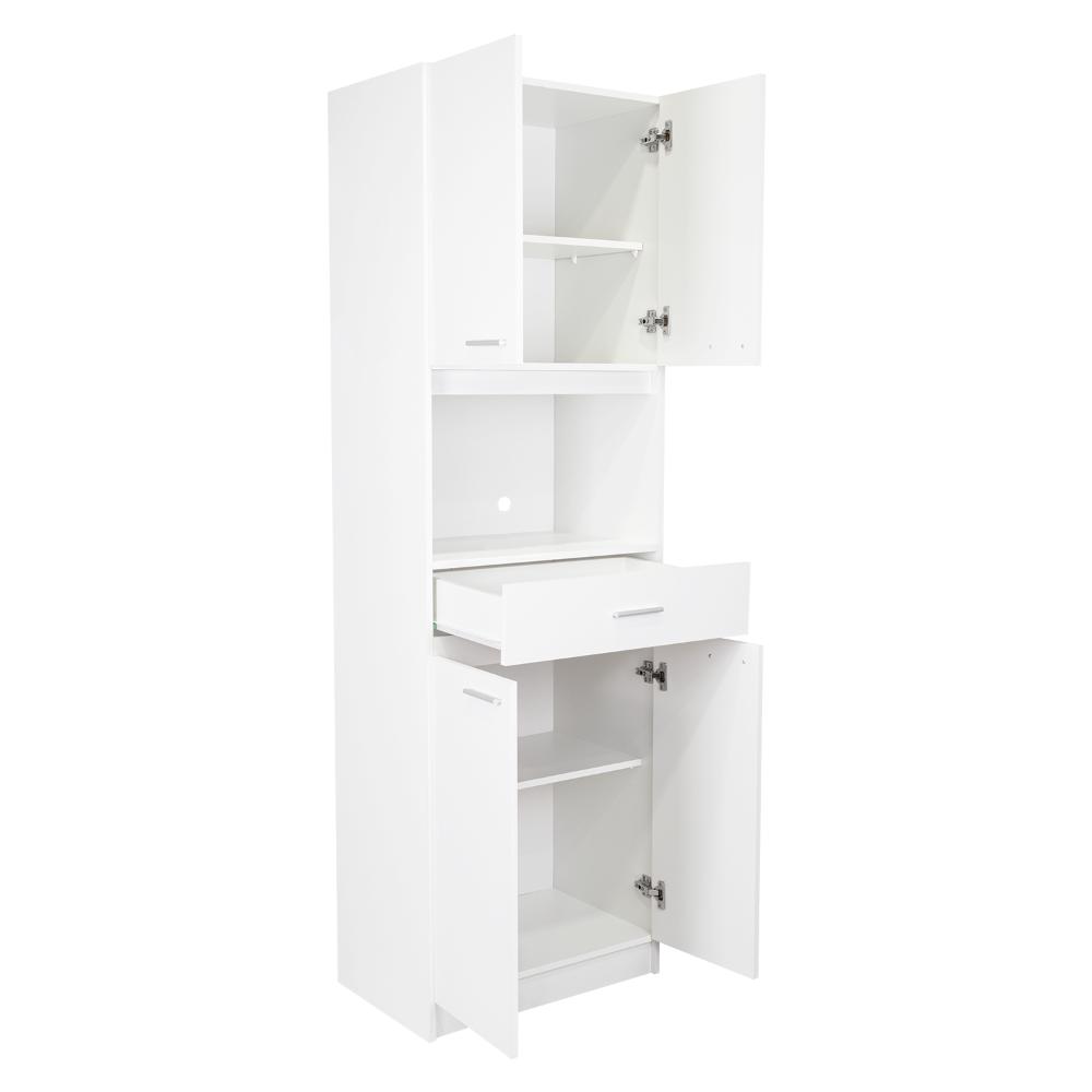 Módulo Microondas Ankara, Blanco, con Cuatro Puertas Abatibles y Amplio Espacio Para Almacenamiento (vista 8)