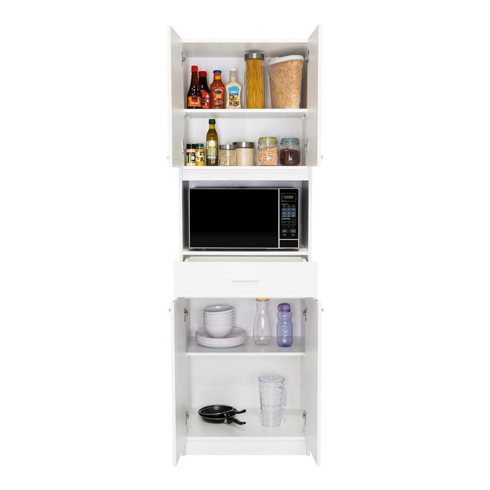 Módulo Microondas Ankara, Blanco, con Cuatro Puertas Abatibles y Amplio Espacio Para Almacenamiento (vista 4)