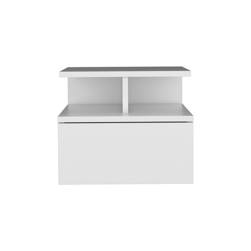 Velador Flotante, Blanco, con un cajón organizador (vista 5)