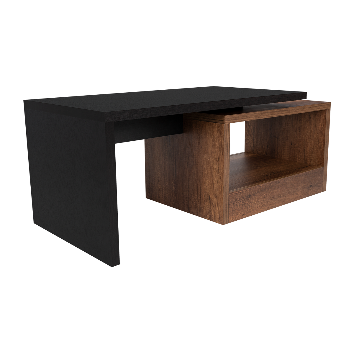 Mesa de Centro Wesley, Wengue y Cobre, con Amplio Espacio Ideal Para Ubicar Decoraciones (vista 8)