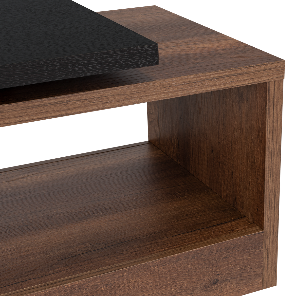 Mesa de Centro Wesley, Wengue y Cobre, con Amplio Espacio Ideal Para Ubicar Decoraciones (vista 4)