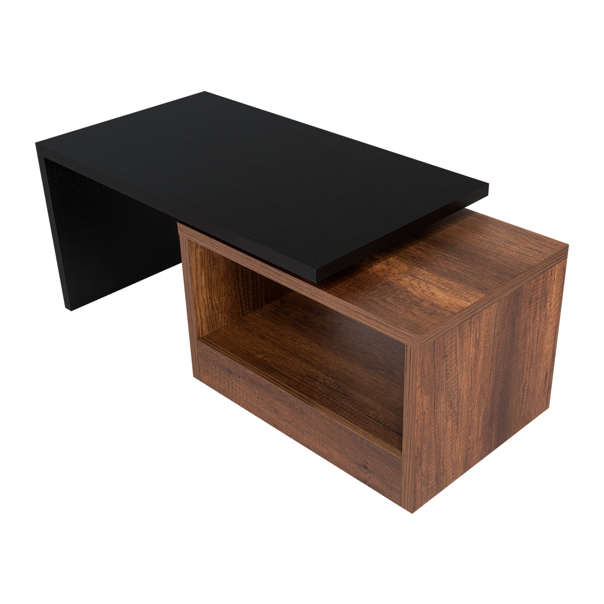 Mesa de Centro Wesley, Wengue y Cobre, con Amplio Espacio Ideal Para Ubicar Decoraciones (vista 3)