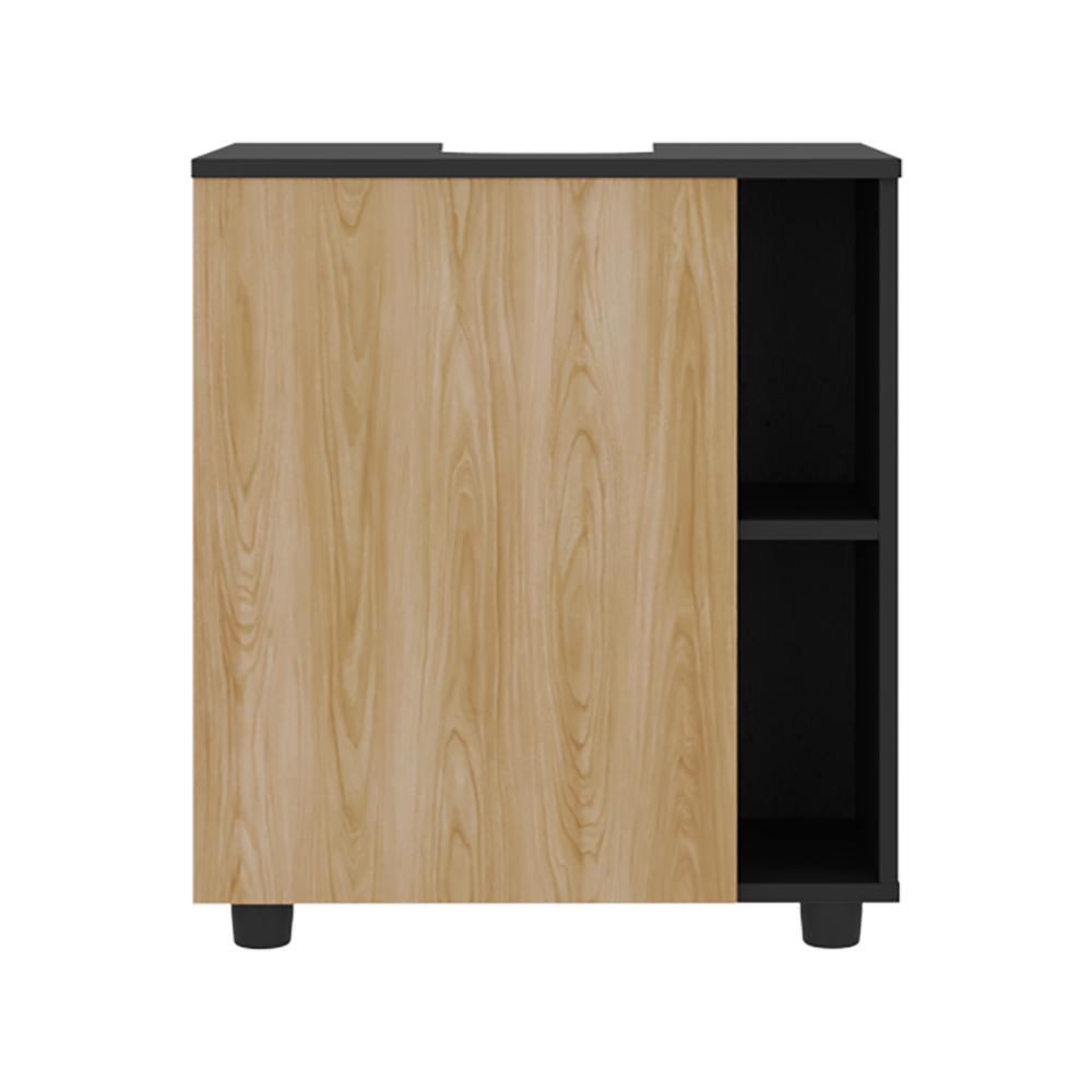 Mueble Para Lavamanos Pascuale Una Puerta, Wengue Y Fresno (vista 7)