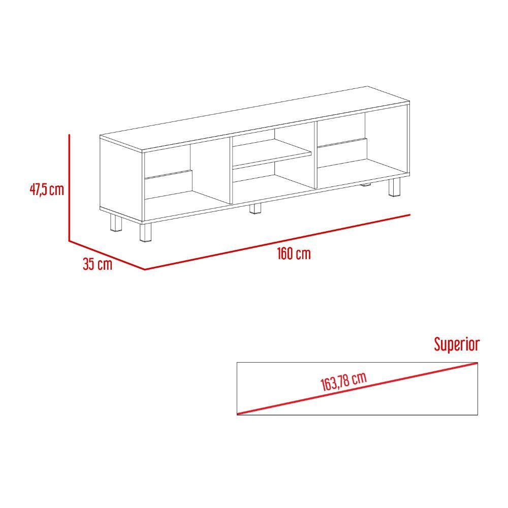 Mesa Para Tv Tunez, Blanco Duqueza, Para Televisor Hasta 70 Pulgadas (vista 8)