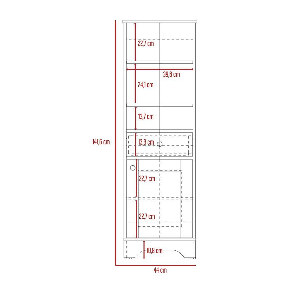 Mueble Optimizador Bath Bi Color Duna y Blanco Para Baño