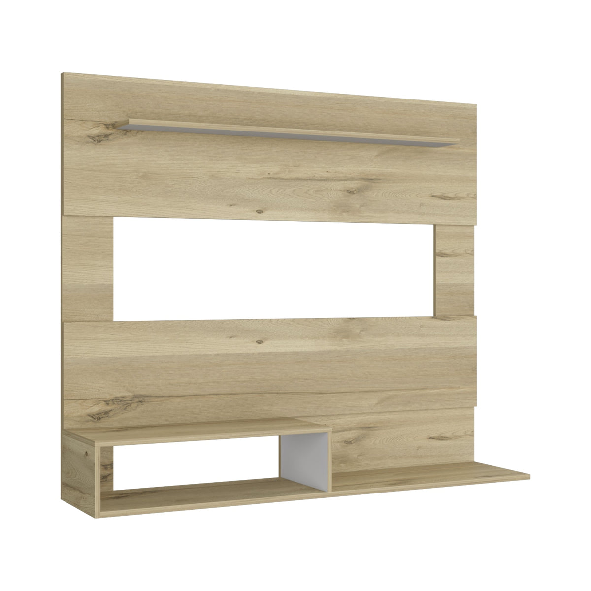 Panel de Tv Ascher, Duna y Blanco Duqueza, con Espacio Para Televisor de Hasta 55 Pulgadas (vista 4)