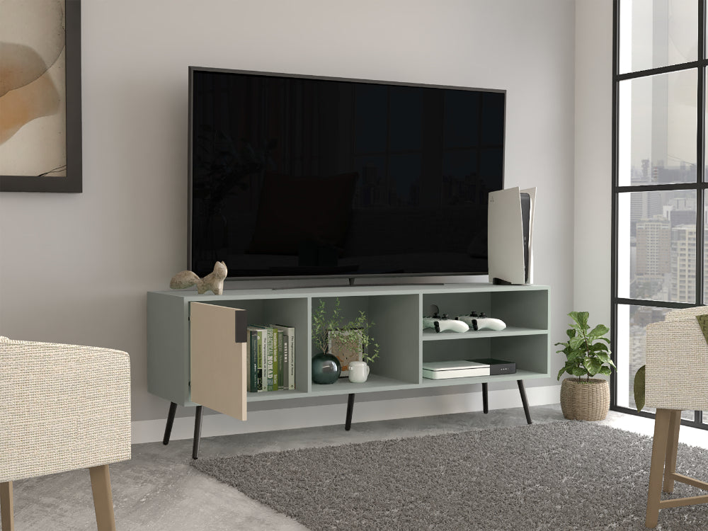 Rack Tv 65" Vulcan Una Puerta, Color Agave Y Toquilla (vista 2)