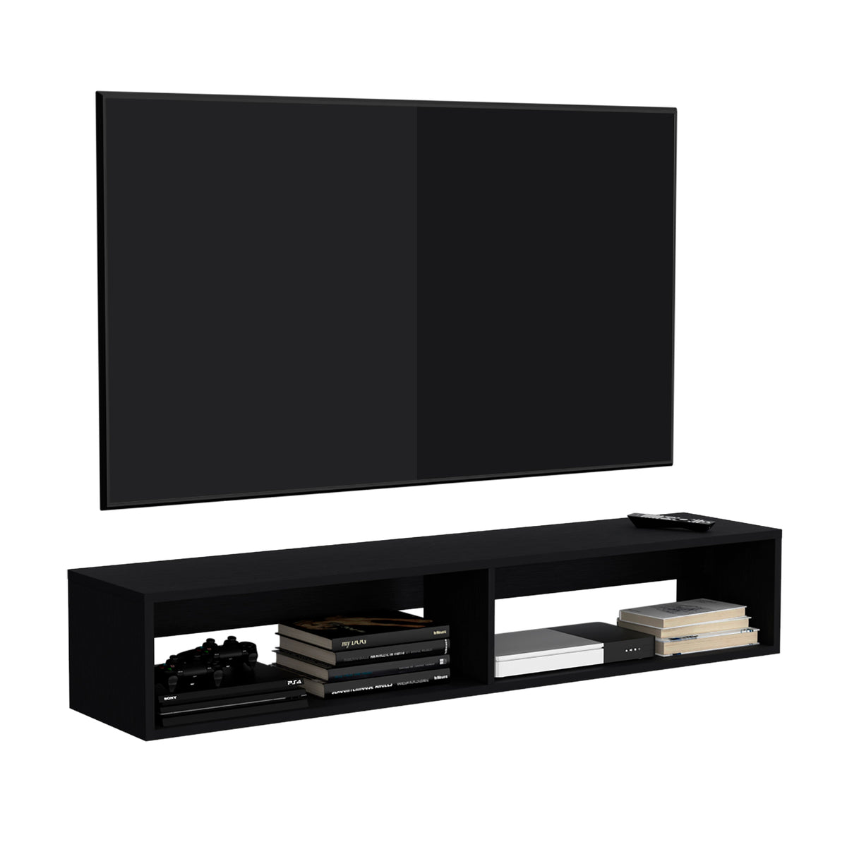 Rack Flotante, Negro, Para Televisor De 70 Pulgadas (vista 2)